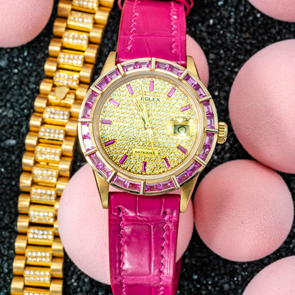 fuchsia-pink-alligator-leather-watch-strap-for-Rolex-Datejust-41mm.png