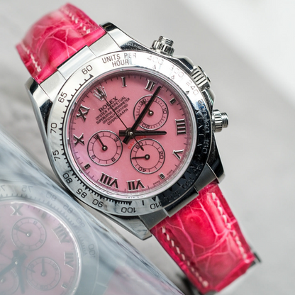 fuchsia-pink-alligator-strap-for-rolex-daytona-white-stiching.png