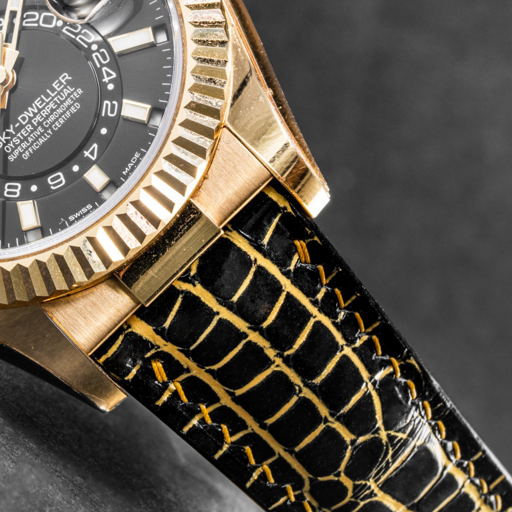 gold-black-alligator-leather-strap-for-rolex-sky-dweller-stitching.png