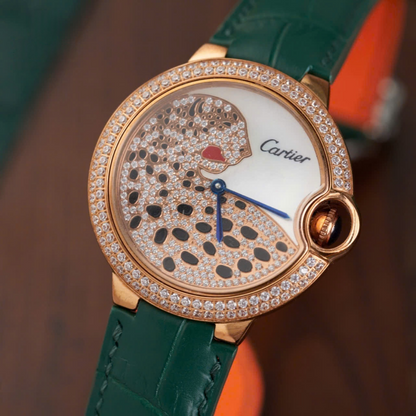 green-alligator-leather-watch-strap-for-cartier-ballon-bleu-push-button-on-watch.png