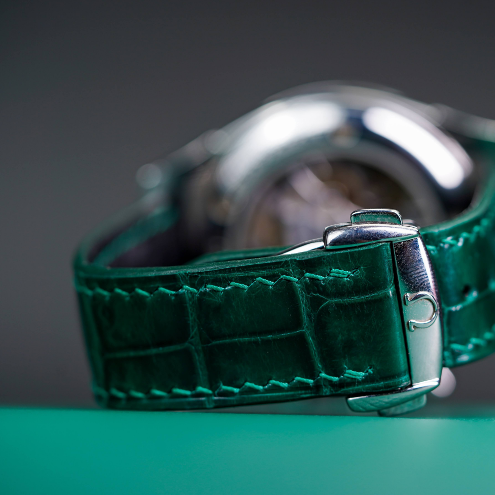 green-alligator-watch-strap-for-omega-De-Ville-backside.png