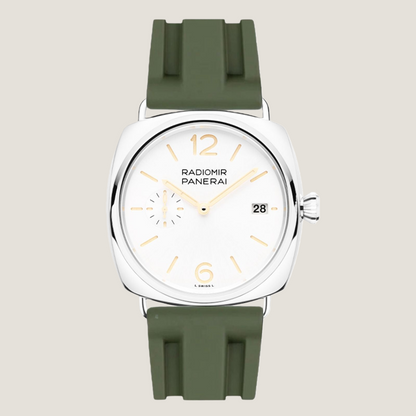 green-fkm-rubber-strap-for-Panerai-Radimir-on-Watch.png