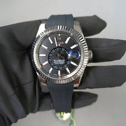 grey-deployant-rubber-strap-for-rolex-sky-dweller-on-watch.png