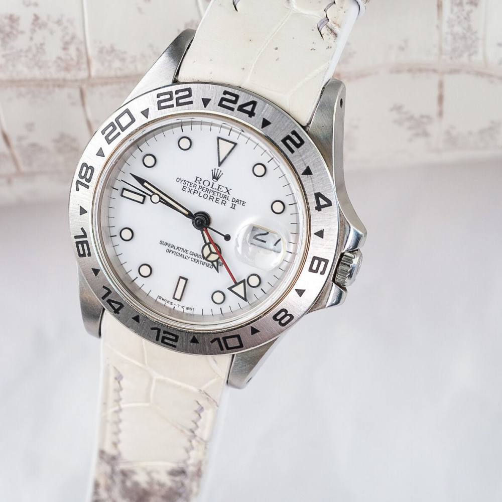 himalayan-alligator-leather-strap-for-rolex-explorer-ii-grey-stitching-watch.png