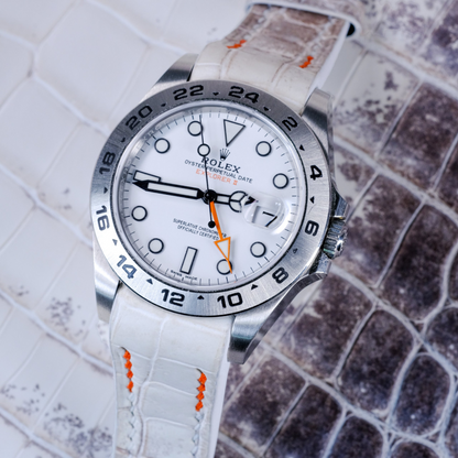 himalayan-alligator-leather-strap-for-rolex-explorer-ii-orange-white-stitching.png