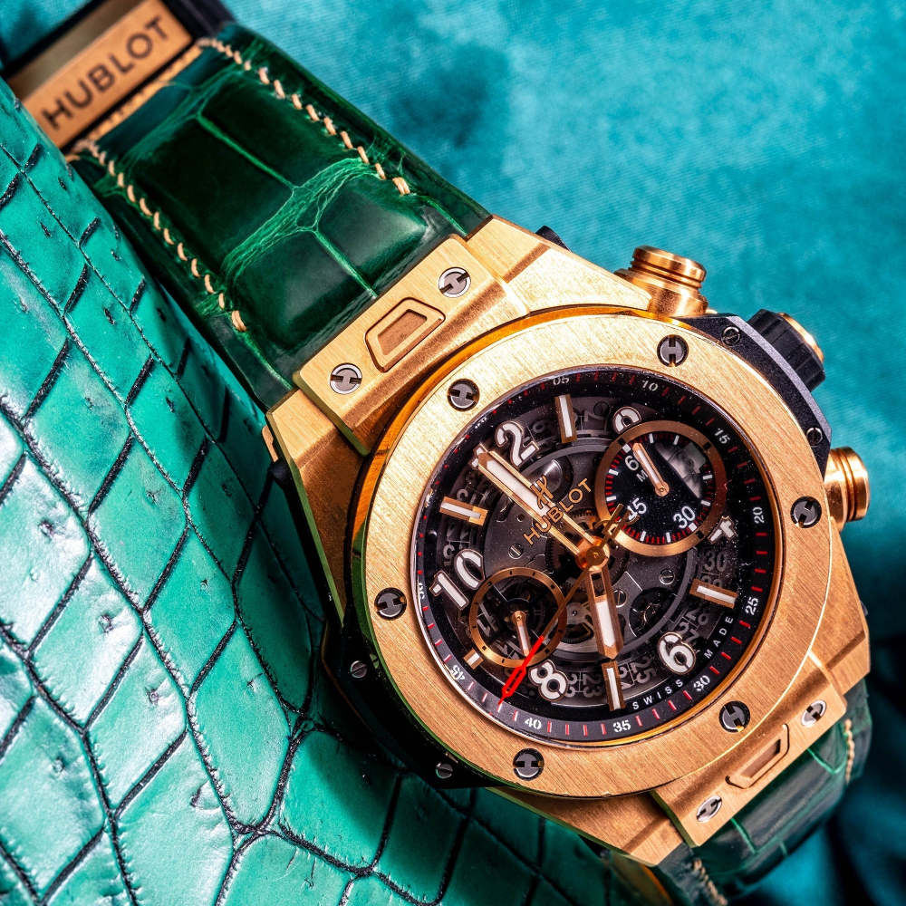 hunter-green-alligator-leather-strap-for-hublot-big-bang-unico-yellow-gold-watch.png