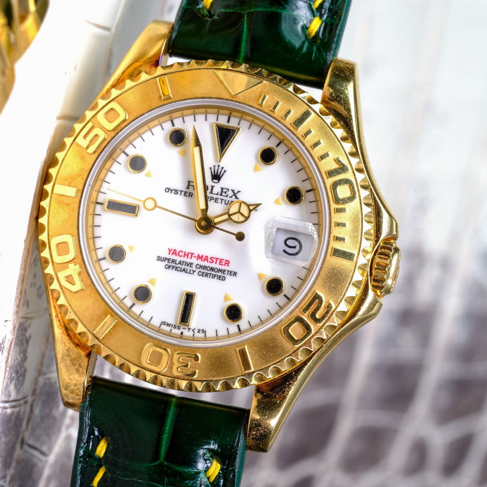hunter-green-alligator-leather-strap-for-rolex-yacht-master-yellow-gold-stitching.png