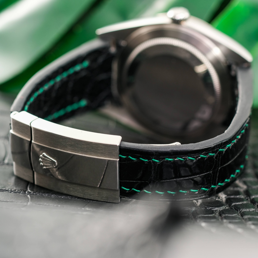 hunter-green-alligator-leather-watch-strap-for-Rolex-Datejust-backside.png