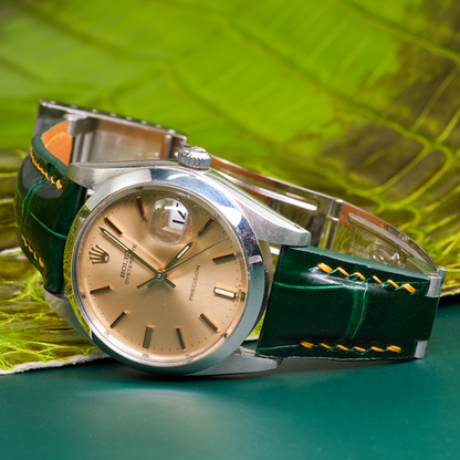 hunter-green-alligator-leather-watch-strap-for-Rolex-OysterPerpetual-detail.png