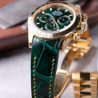 hunter-green-alligator-strap-for-rolex-daytona-detail.png