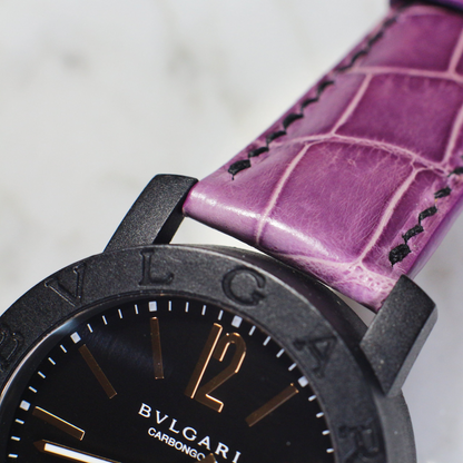 lavendar-purple-alligator-leather-strap-for-bvlgari-carbon-gold-lug.png