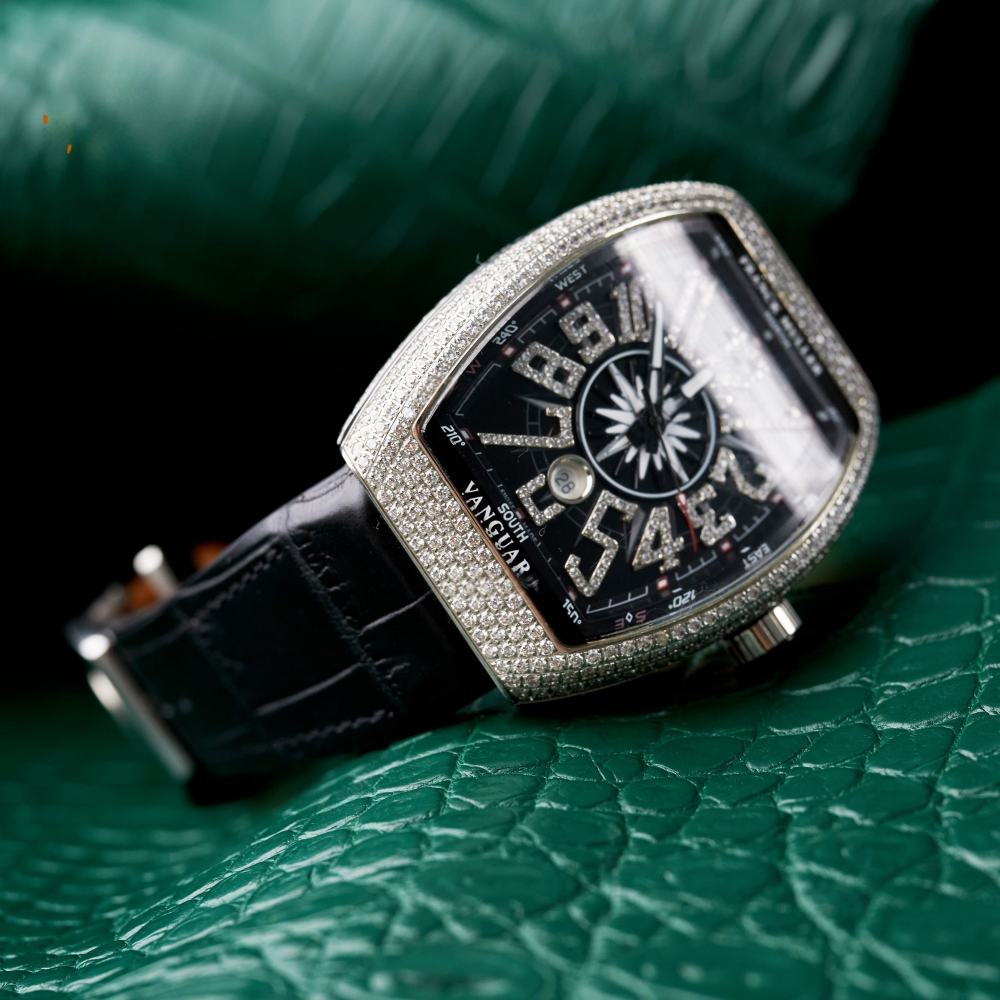 matte-black-alligator-leather-watch-strap-for-frank-muller-vanguard-on-watch.png