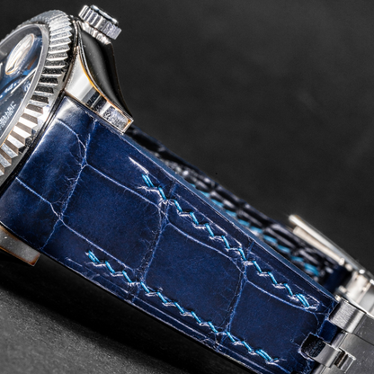 navy-blue-alligator-leather-watch-strap-for-Rolex-Sky-dwelle-with-skyblue-stitching-leather.png