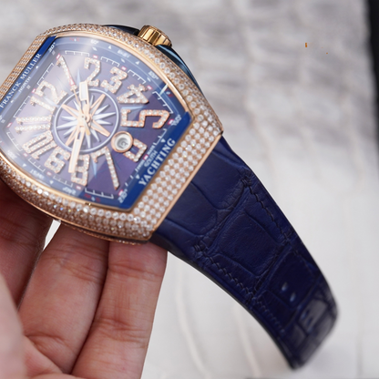 navy-blue-alligator-leather-watch-strap-for-frank-muller-vanguard-show-on-hand.png