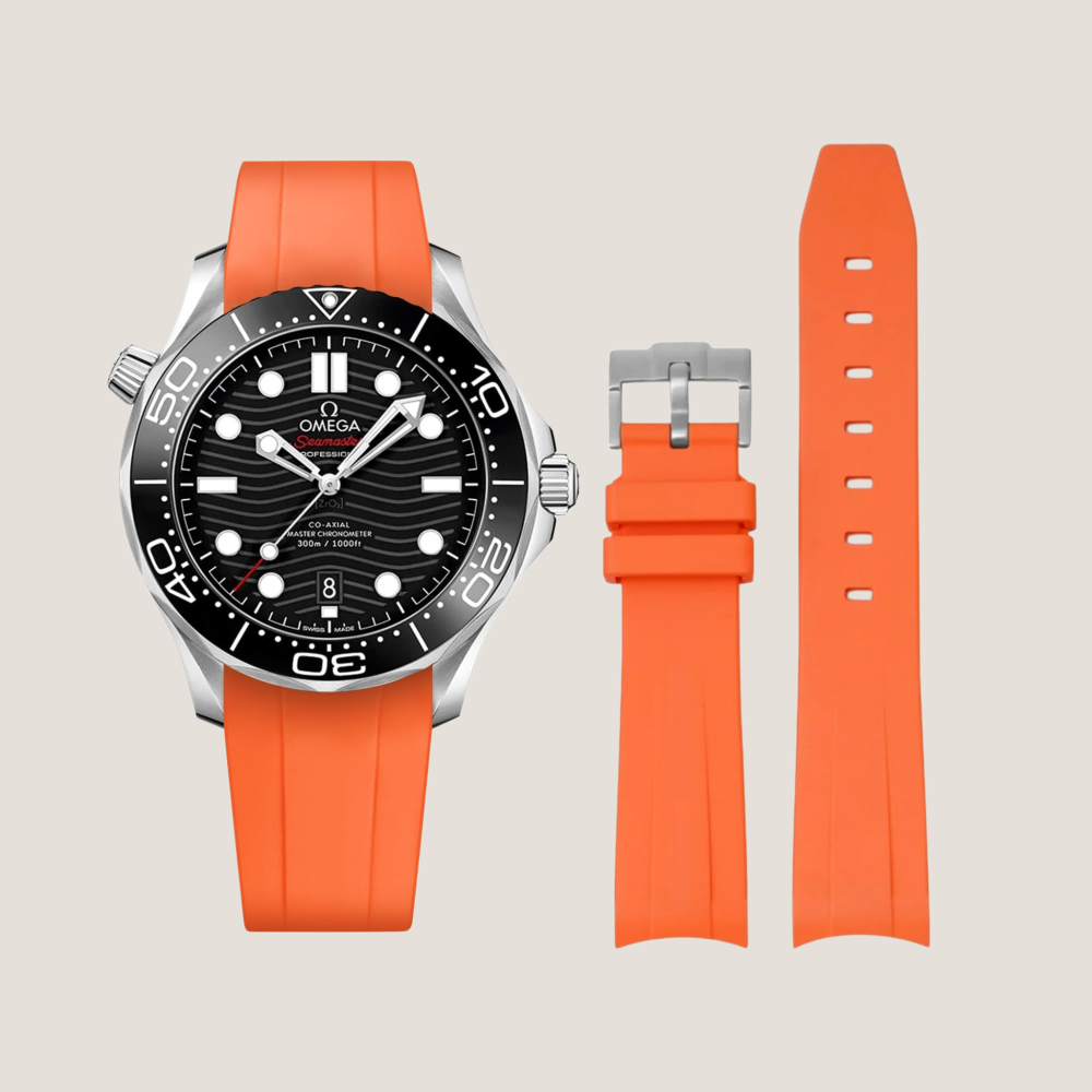 orange-FKM-rubber-strap-for-omega-seamaster-300-with-watch.png