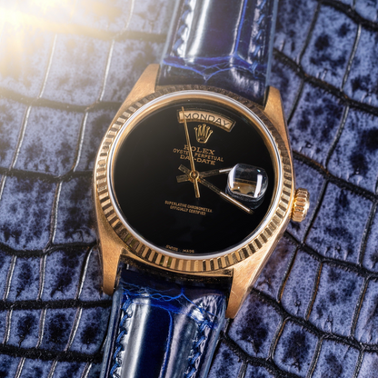 peacock-blue-alligator-leather-strap-Rolex-day-date.png