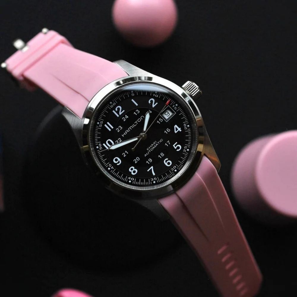 pink-fkm-rubber-strap-for-hamilton-khaki-field-on-watch.png