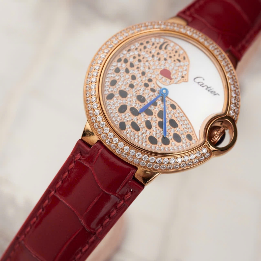 red-alligator-leather-watch-strap-for-cartier-ballon-bleu-push-button-on-watch.png