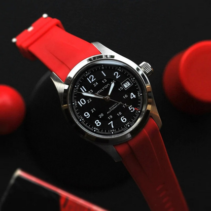 red-fkm-rubber-strap-for-hamilton-khaki-field-on-watch.png