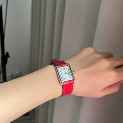 red-lizard-leather-strap-for-cartier-tank-on-hand.png