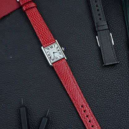 red-lizard-leather-strap-for-cartier-tank-on-watch03.png