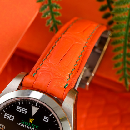 volcanic-orange-alligator-leather-watch-strap-for-Rolex-air-king-lug.png