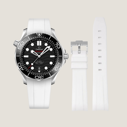 white-FKM-rubber-strap-for-omega-seamaster-300-with-watch.png