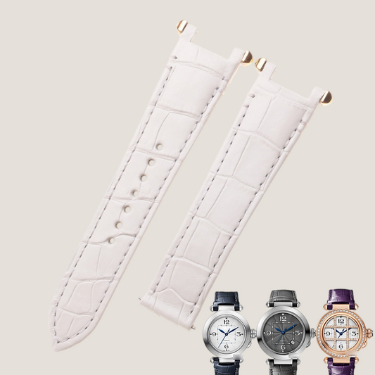 Bracelet en cuir d'alligator pour Cartier Pasha