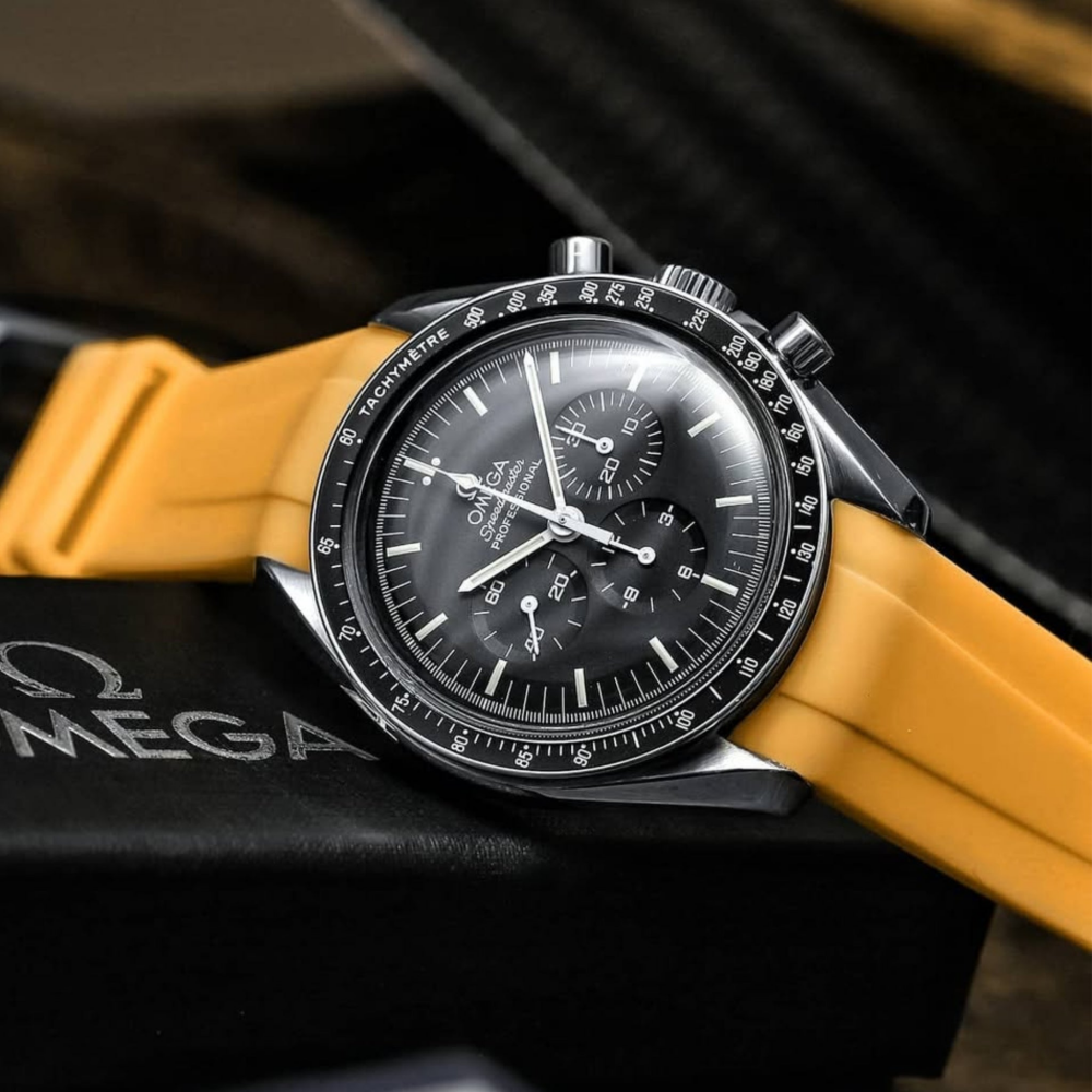 yellow-FKM-rubber-strap-for-omega-speedmaster-on-watch.png