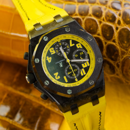 yellow-alligator-leather-strap-for-ap-royal-oak-shore-42mm-on-watch.png