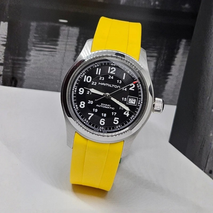 yellow-fkm-rubber-strap-for-hamilton-khaki-field-on-watch.png